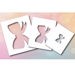 Szablon malarski kokardki