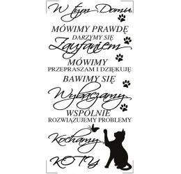 Szablon malarski W tym domu...