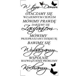 Szablon malarski W tym domu...