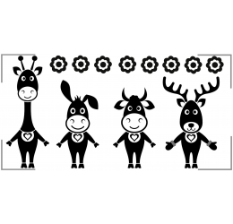 Szablon malarski żrafka