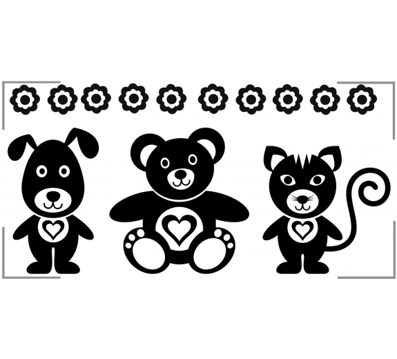 Szablon malarski misie