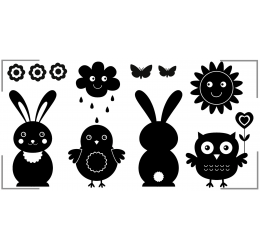 Szablon malarski zwierzaki