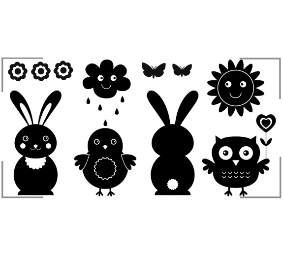 Szablon malarski zwierzaki