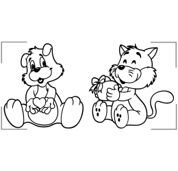 Szablon malarski misie