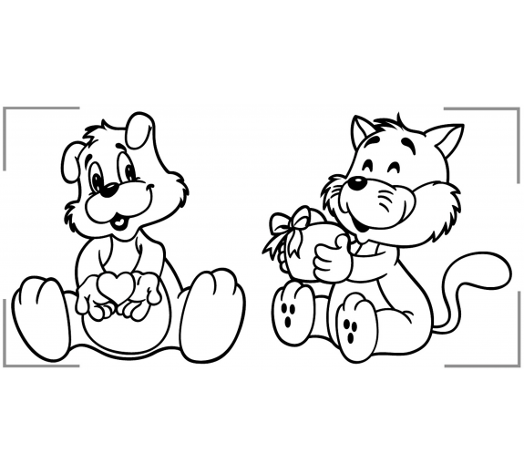 Szablon malarski misie