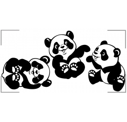 Szablon malarski pandy