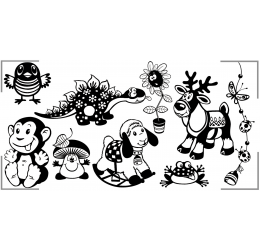 Szablon malarski zwierzaki