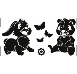 Szablon malarski zwierzaki