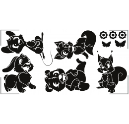 Szablon malarski zwierzaki