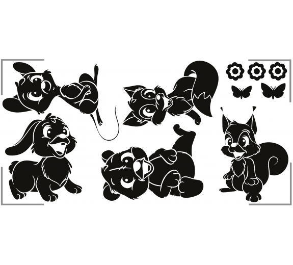 Szablon malarski zwierzaki