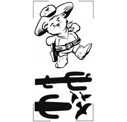 Szablon malarski miś na dobranoc