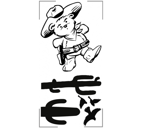 Szablon malarski miś na dobranoc