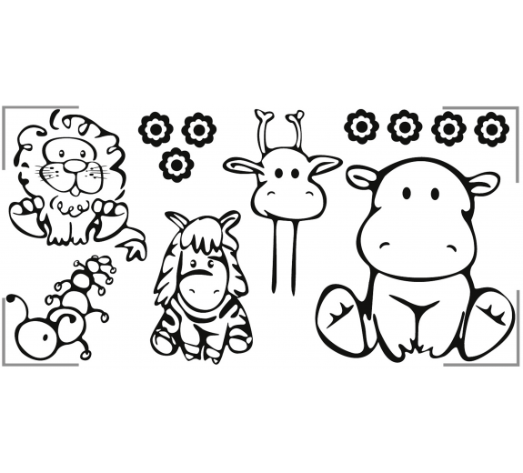 Szablon malarski zwierzaki