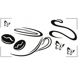 Szablon malarski coffee time