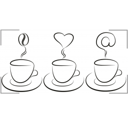 Szablon malarski filiżanka