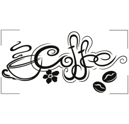 Szablon malarski trzy filiżanki