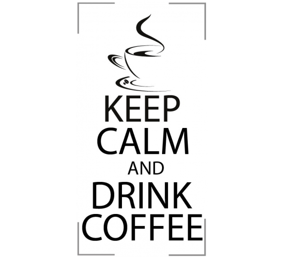 Szablon malarski dzień bez kawy...