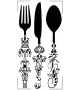 Szablon malarski Kitchen is...