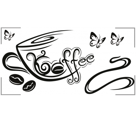Szablon malarski coffee time