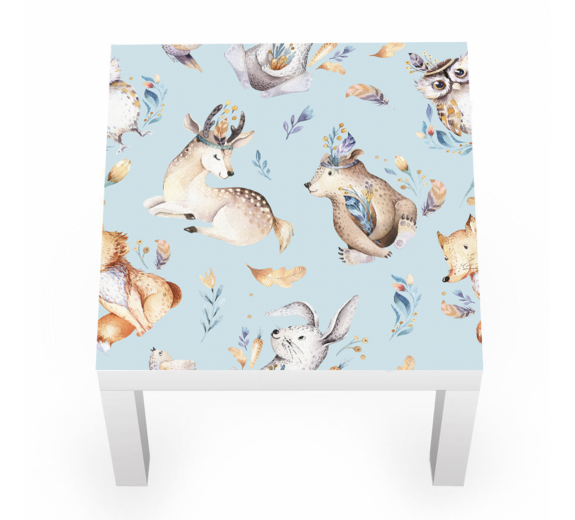 Naklejka na stolik las