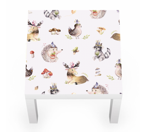 Naklejka na stolik las