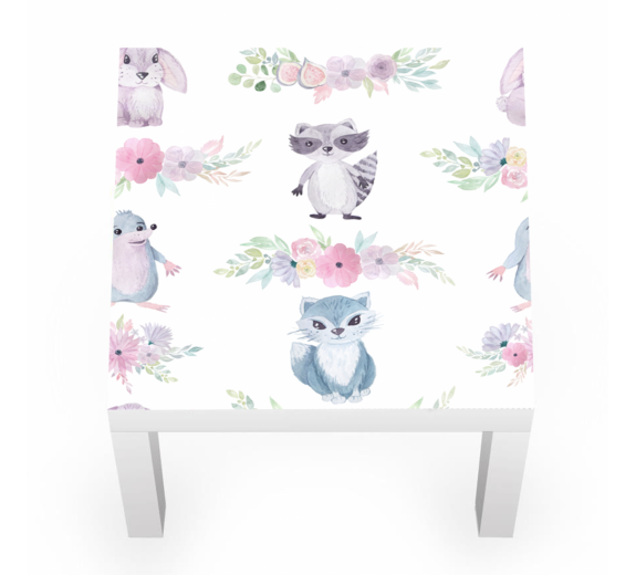 Naklejka na stolik las