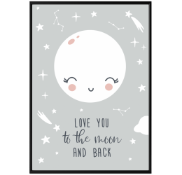 Plakat księżyc