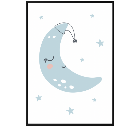 Plakat księżyc